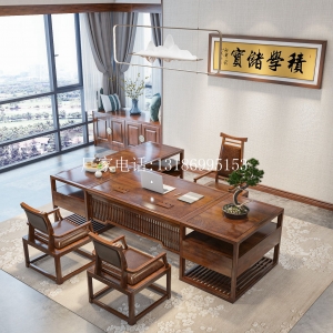 新中式書桌椅組合--8539